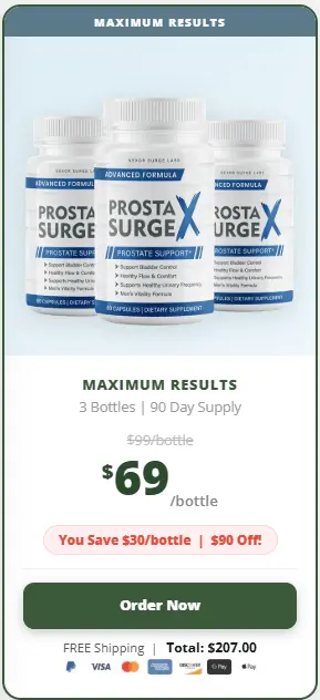 Prosta Surge X buy 3 bottle
